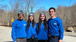 March Fourth family in blue
