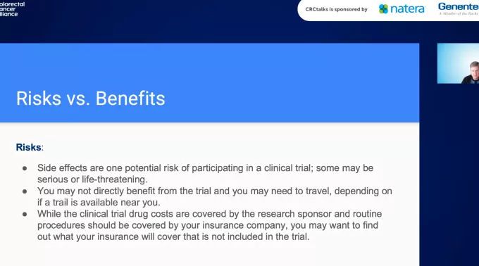 A screenshot of a CRCtalks webcast.