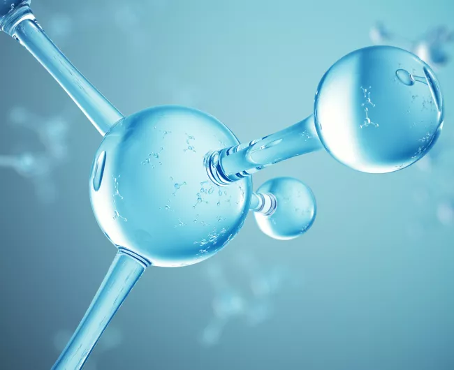 blue cellular structure