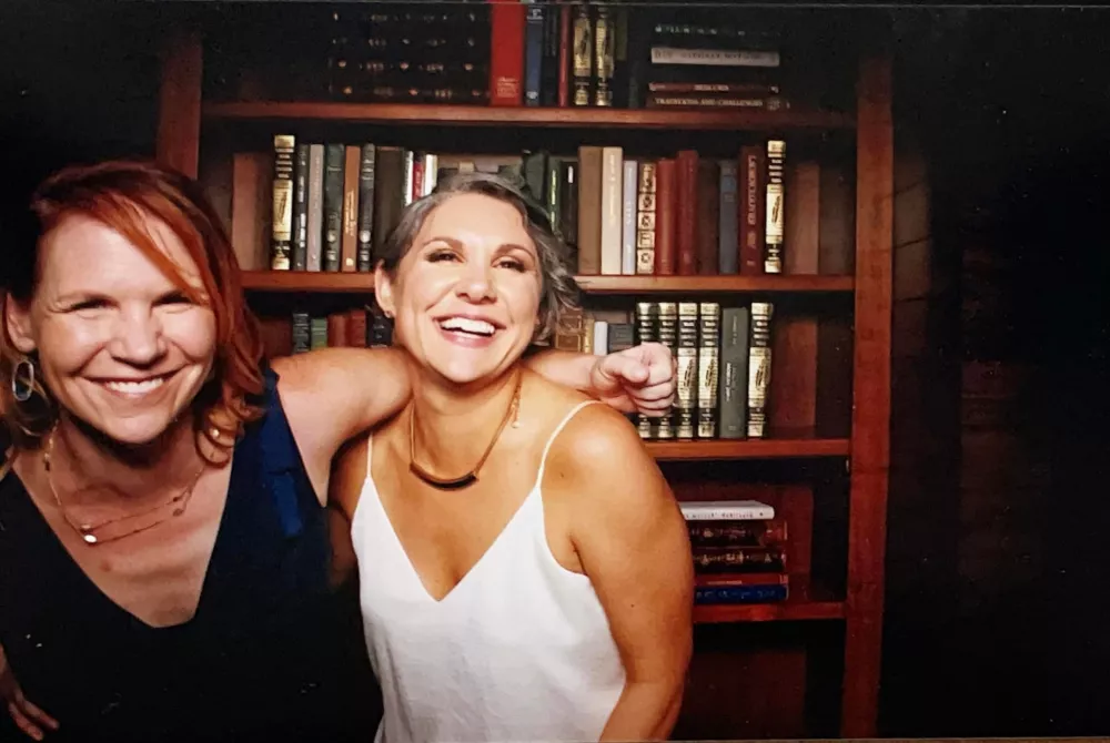 Dawn and Jean arm around