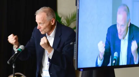 Dr. Marshall with his fists up, like he's going to fight Lynch syndrome.