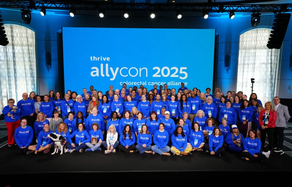 AllyCon patients, caregivers, and staff group photo at AllyCon 2025