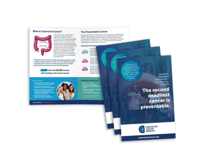 Colorectal cancer awareness brochure